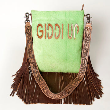 American Darling ADBGS192N Messenger Hair On Genuine Leather women bag western handbag purse